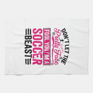 Linge De Cuisine Conception de T-shirt vintage de bête de football