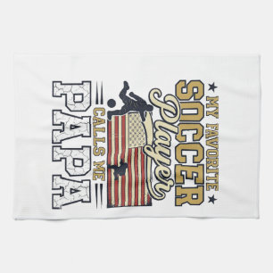 Linge De Cuisine Conception de T-shirt vintage Papa de football drô