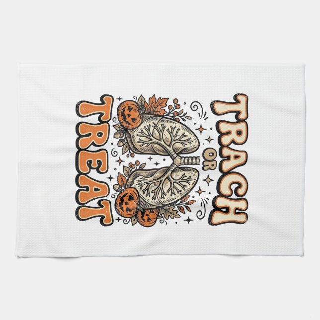 Linge De Cuisine Conception de trachéotomie pour infirmière Hallowe (Horizontal)