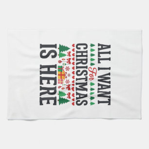 Linge De Cuisine Conception de typographie de vacances de cadeaux d
