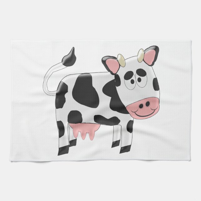 Linge De Cuisine Conception de vache (Horizontal)
