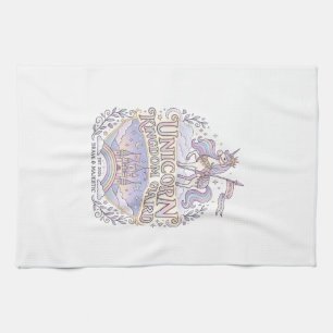 Linge De Cuisine Conception de vecteur de cadeau de licorne Wanderl