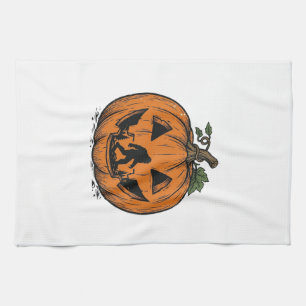Linge De Cuisine Conception de vecteur de Halloween Citrouille Bigf