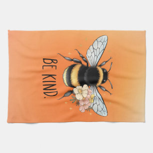 Linge De Cuisine Conception Florale de Fleur Mignonne Abeille Inspi