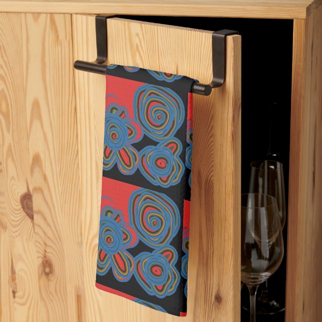 Linge De Cuisine Conception Florale Mexicaine-Américaine (Pliage en tiers)