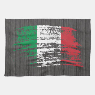 Linge De Cuisine Conception italienne fraîche de drapeau
