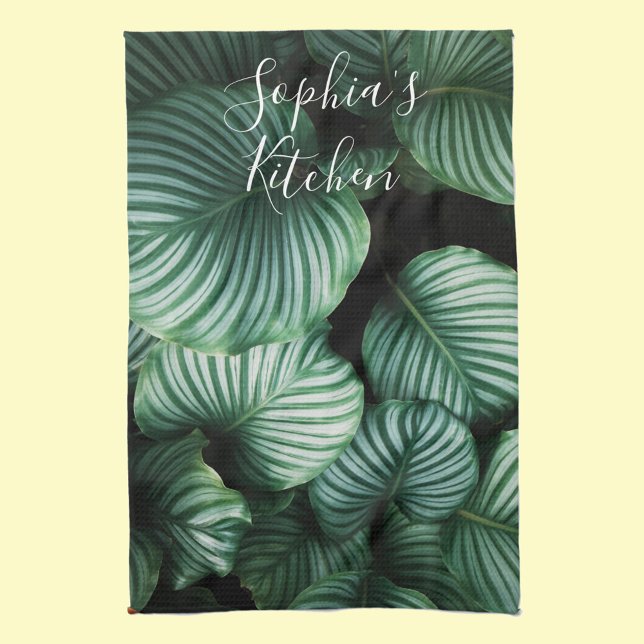 Linge De Cuisine Conception, nom ou texte d'une grande feuille clas (Créateur téléchargé)