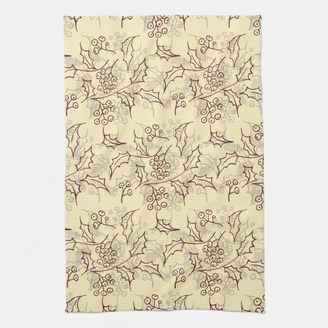 Linge De Cuisine Conception transparente des baies Holly (Vertical)