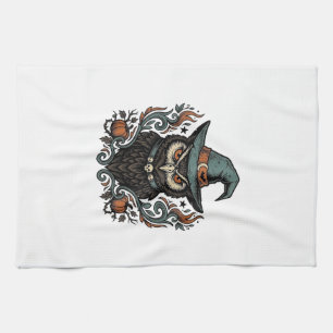 Linge De Cuisine Conception vectorielle de chapeau de sorcière de h