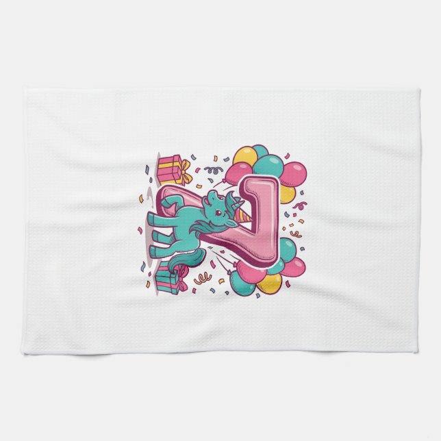 Linge De Cuisine Conception vectorielle de poney mignon pour la fêt (Horizontal)