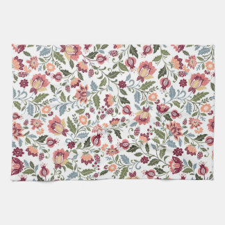 Linge De Cuisine Conceptions de feuilles et de fleurs botaniques vi