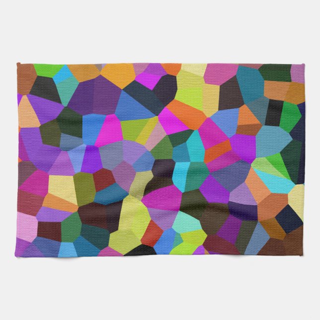 Linge De Cuisine Confetti dans les tons bijoux (Horizontal)