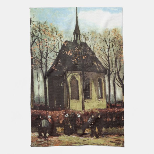 Linge De Cuisine Congrégation à l'église, Nuenen par Vincent van Go (Vertical)