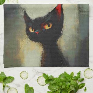Linge De Cuisine Connaissant Black Ninja Cat