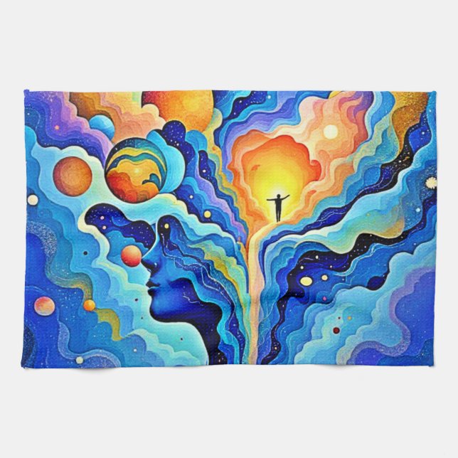 Linge De Cuisine Conscience spirituelle Art (Horizontal)