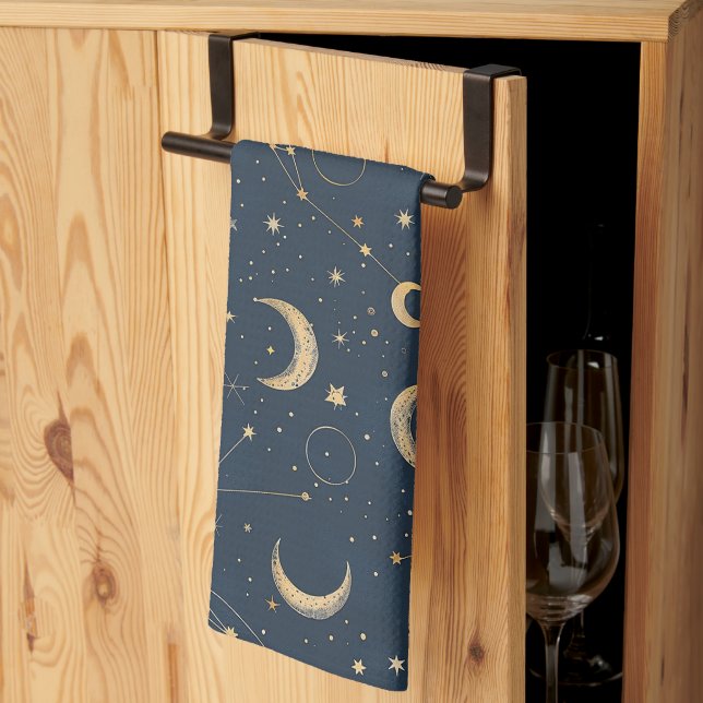 Linge De Cuisine Constellation céleste - Nuit étoilée (1) (Pliage en tiers)