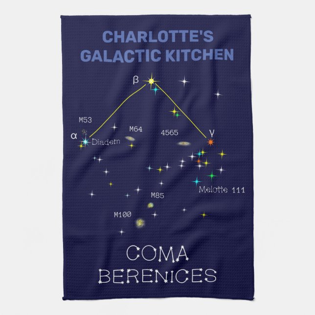 Linge De Cuisine Constellation Coma Berenices de l'hémisphère Nord (Vertical)