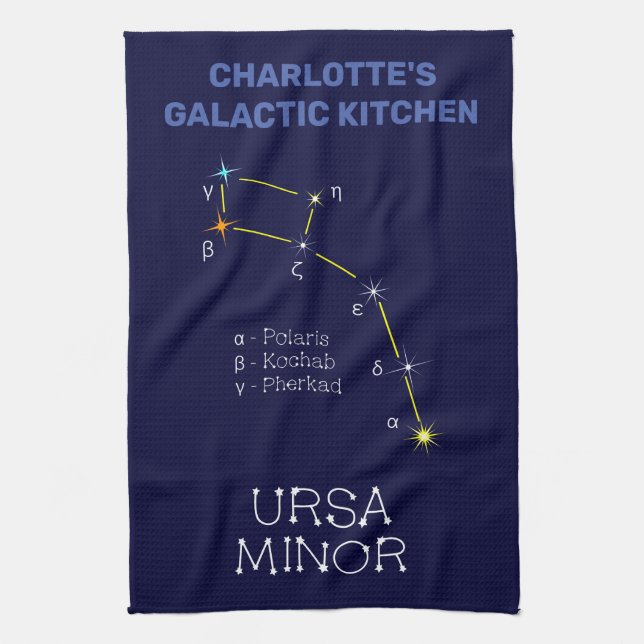 Linge De Cuisine Constellation de l'hémisphère nord Ursa Minor (Vertical)