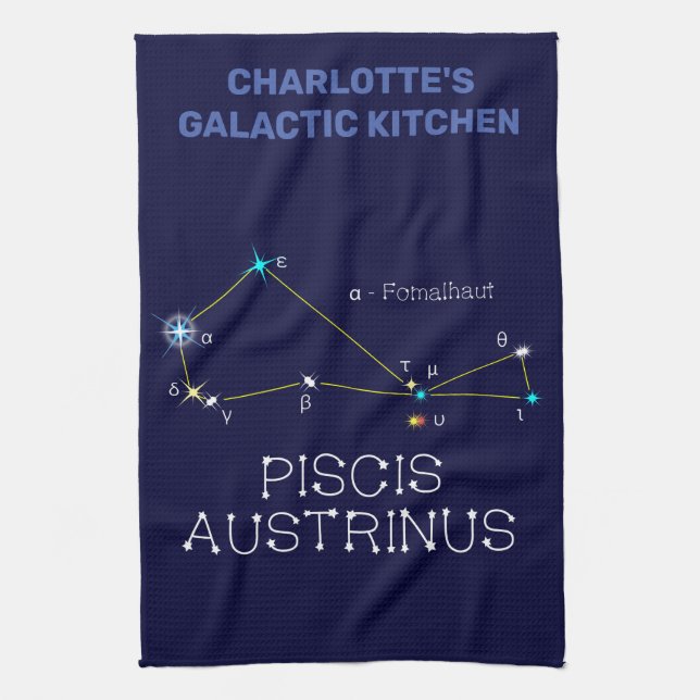 Linge De Cuisine Constellation de l'hémisphère Sud Piscis Austrinus (Vertical)