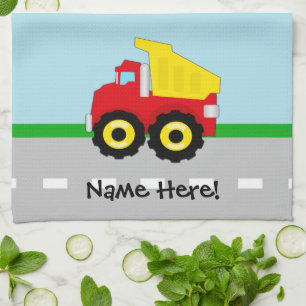 Linge De Cuisine Construction Dumptruck de garçons d'enfants