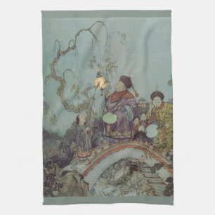 Linge De Cuisine Conte de fée vintage, Rossignol par Edmund Dulac