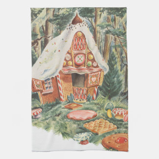 Linge De Cuisine Conte de fées vintage, Maison en bonbons de Hansel