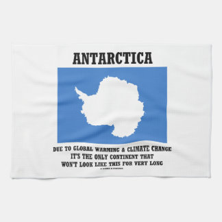 Linge De Cuisine Continent de changement climatique de