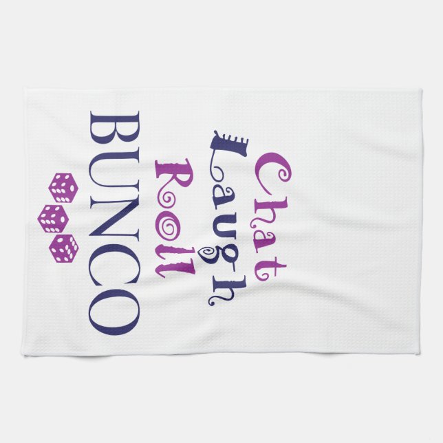 Linge De Cuisine conversation, rire, petit pain - bunco (Horizontal)