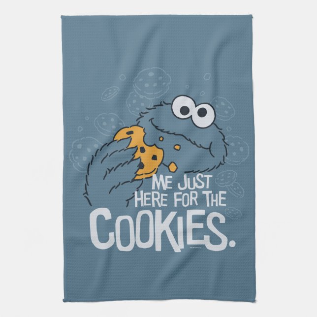 Linge De Cuisine Cookie Monster | Me Just Here pour les cookies (Vertical)
