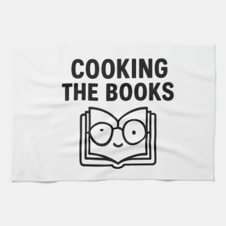 Linge De Cuisine Cooking the Books - Funny Accounting Pun