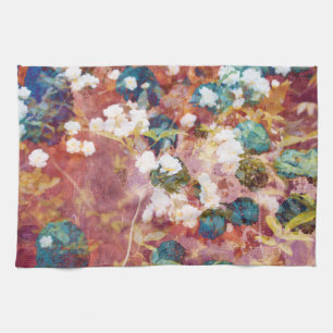 Linge De Cuisine Cool, art tendance de motif fleuri romantique