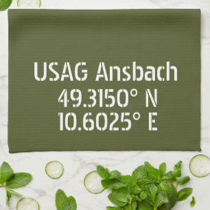Linge De Cuisine Coordonnées de latitude et de longitude de l'USAG