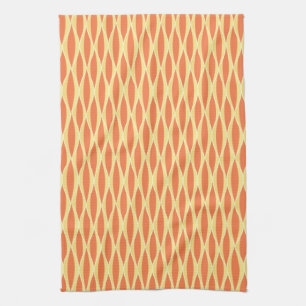 Linge De Cuisine Copie de ruban de la moitié du siècle - orange e