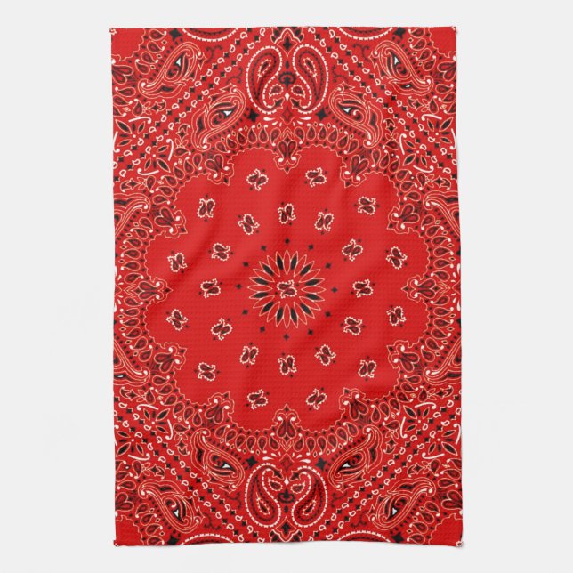 Linge De Cuisine Copie occidentale rouge d'écharpe de Bandana de (Vertical)