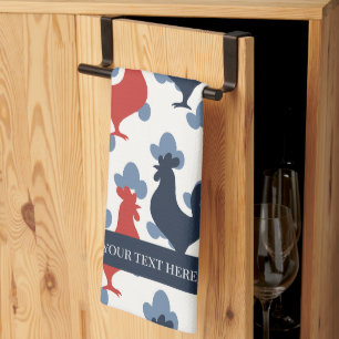 Linge De Cuisine Coqs d'art populaire Americana – Motif de ferme ru