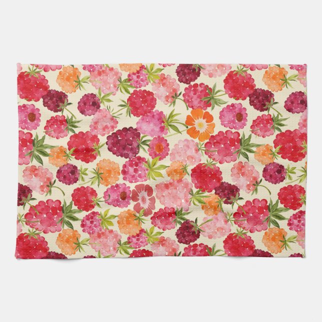 Linge De Cuisine Coquette à l'eau de framboise (Horizontal)