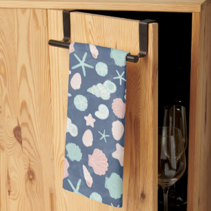 Linge De Cuisine Coquillages Côtiers Plage & Design Océan