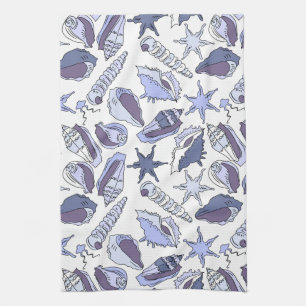 Linge De Cuisine Coquillages de Lavendar