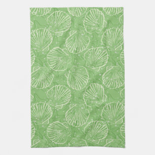 Linge De Cuisine Coquillages d'ensemble