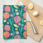 Linge De Cuisine Coquillages et Motifs d'algues<br><div class="desc">J'espère que vous aimez ce design mignon, consultez ma boutique pour plus de couleurs et d'autres modèles plus des articles assortis comme des sacs cadeaux, des tasses, du papier d'emballage, des serviettes de bain et des cartes. Vous pouvez également modifier les couleurs arrière - plans. Veuillez entrer en contact si...</div>