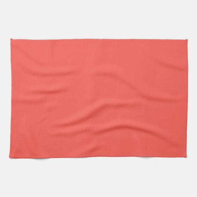Linge De Cuisine   Corail (couleur solide)  (Horizontal)