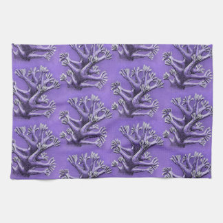 Linge De Cuisine Corail Reef Purple Marine Biologie Art