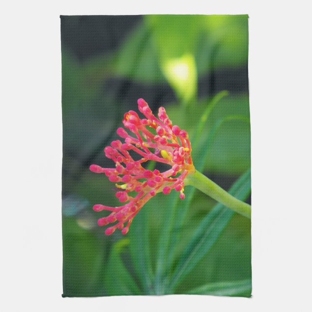 Linge De Cuisine Coral Bush en fleurs (Vertical)