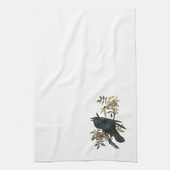 Linge De Cuisine Corbeau commun par Audubon (Vertical)