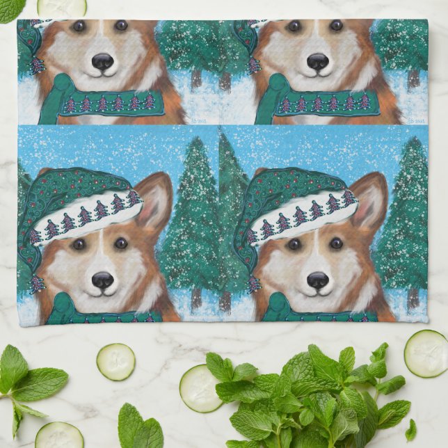 Linge De Cuisine Corgi (Plié)