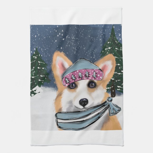 LINGE DE CUISINE CORGI    (Vertical)