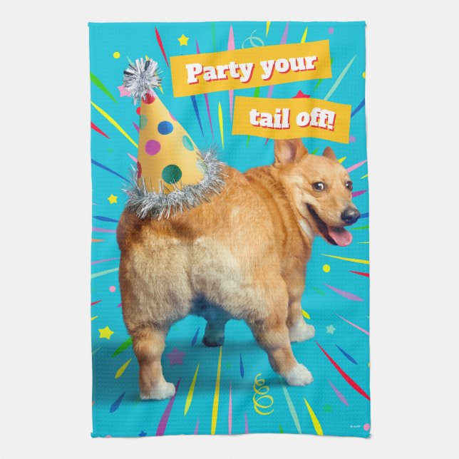Linge De Cuisine Corgi Butt Birthday Hat (Vertical)