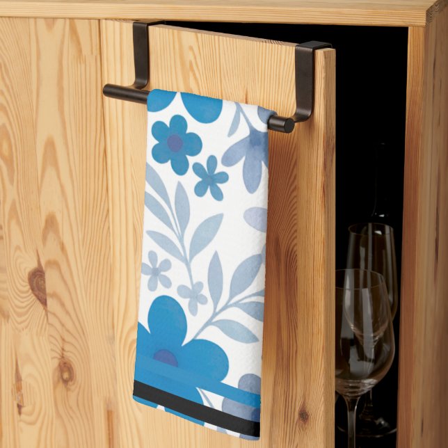 Linge De Cuisine Cornerstone Blossom Indigo (Pliage en tiers)