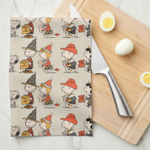 Linge De Cuisine Cortège joyeux d'Halloween de la bande de Peanuts