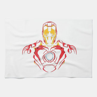 Linge De Cuisine Costume Vector Iron Man - Noyau d'Arc Lumineux